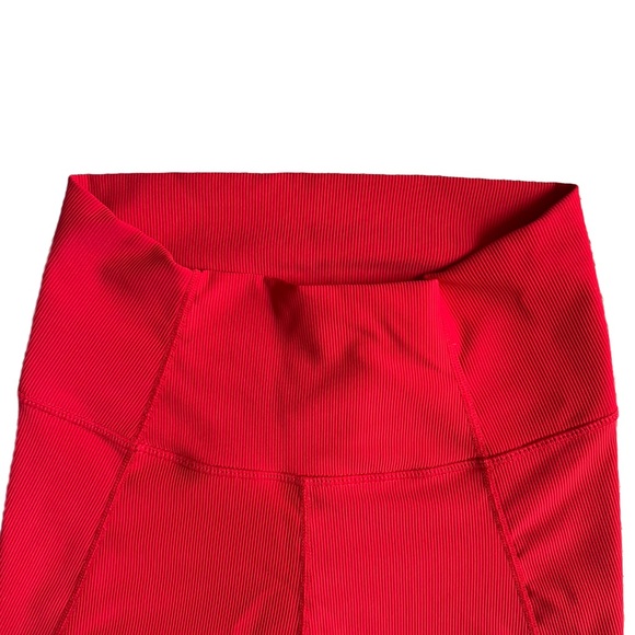 WILO THE LABEL RED HIGH WAISTED RIBBED LEGGINGS SIZE SMALL - Picture 4 of 9